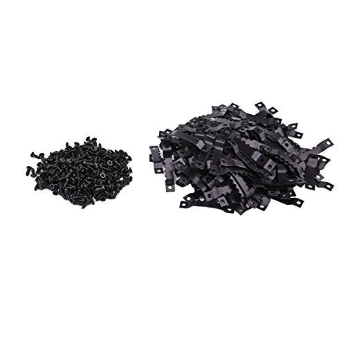 Sunmns 150 Pack Sawtooth Picture Photo Frame Hangers with Screws, Black - Image 2