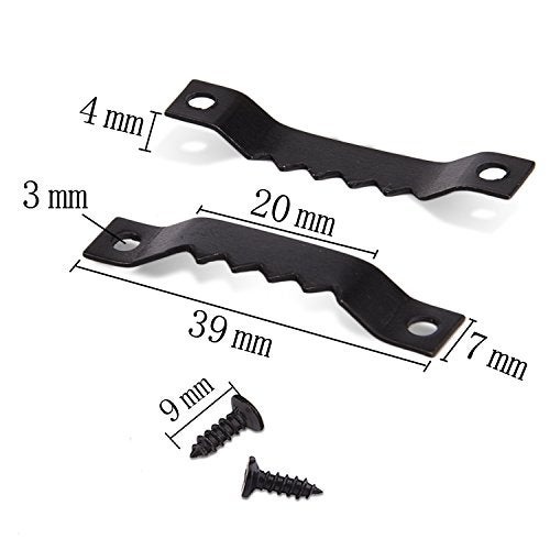 Sunmns 150 Pack Sawtooth Picture Photo Frame Hangers with Screws, Black - Image 3