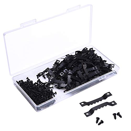 Sunmns 150 Pack Sawtooth Picture Photo Frame Hangers with Screws, Black - Image 4