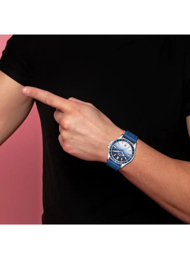 Slazenger blue Men's Silicone Analog Watch SL.9.2531.1.02 - 42 mm for Men | Best Price UAE