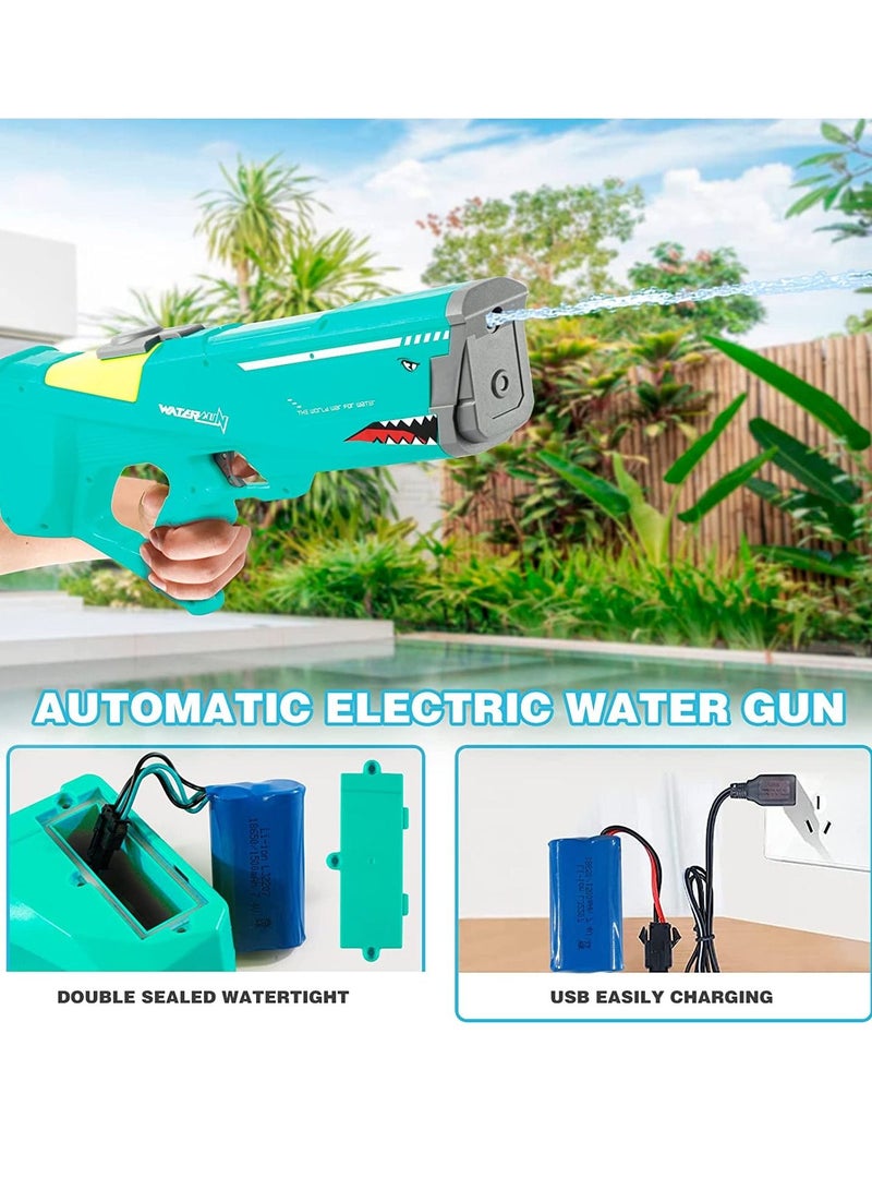 جينيكست التلقائي الكهربائية عالية الضغط المياه لعبة بندقية في الهواء الطلق الشاطئ الصيف تجمع اللعب للأطفال والكبار مع بطارية قابلة للشحن - Image 2