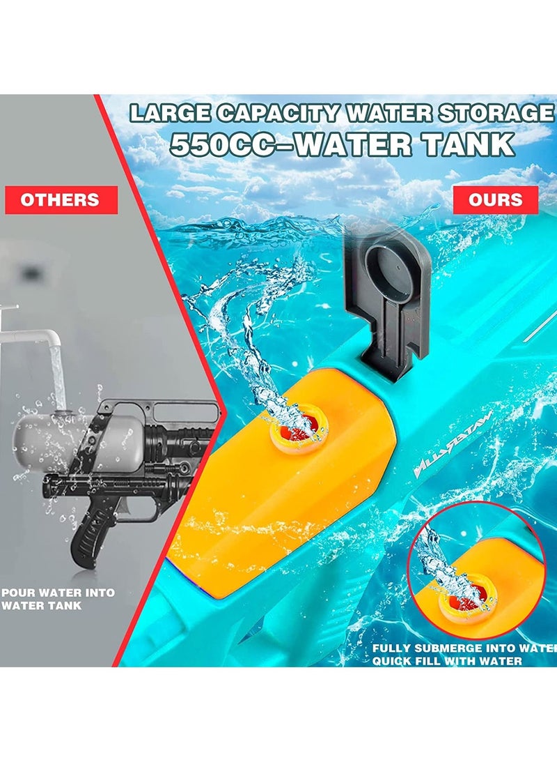جينيكست التلقائي الكهربائية عالية الضغط المياه لعبة بندقية في الهواء الطلق الشاطئ الصيف تجمع اللعب للأطفال والكبار مع بطارية قابلة للشحن - Image 4