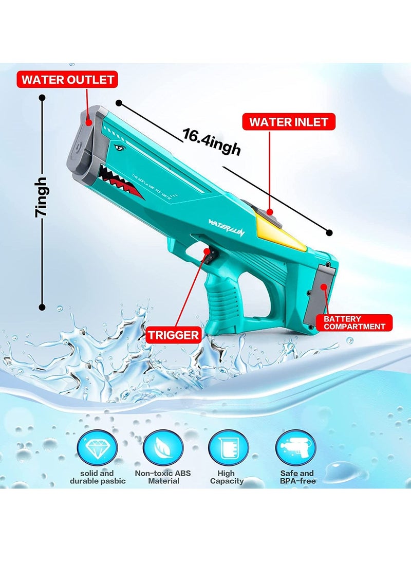 جينيكست التلقائي الكهربائية عالية الضغط المياه لعبة بندقية في الهواء الطلق الشاطئ الصيف تجمع اللعب للأطفال والكبار مع بطارية قابلة للشحن - Image 3
