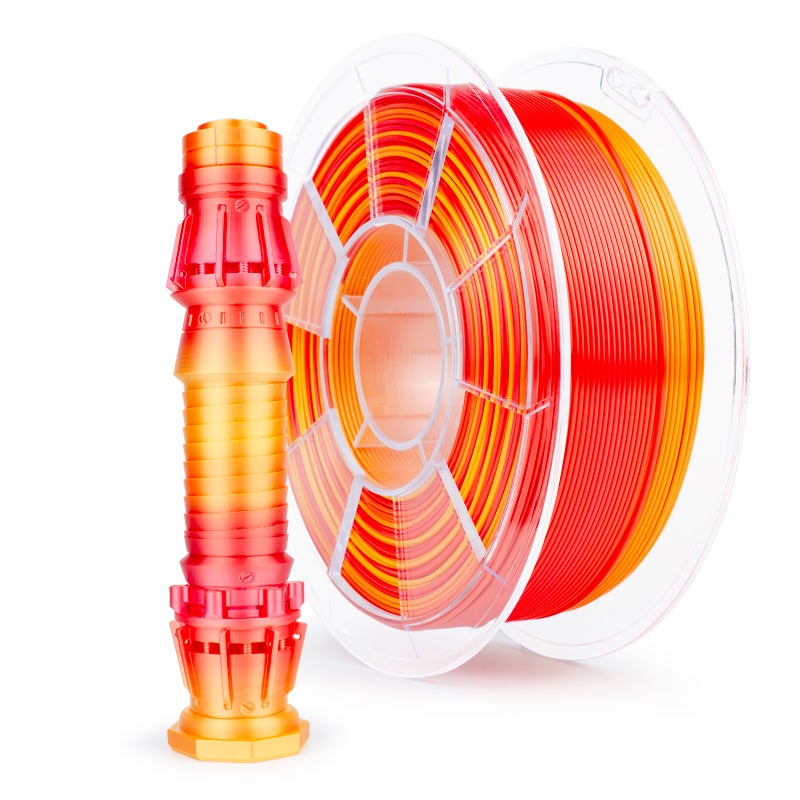 ZIRO PASSIONATE Fast Gradient Silk PLA Filament 1.75mm 1kg/2.2lb Spool, - Image 1