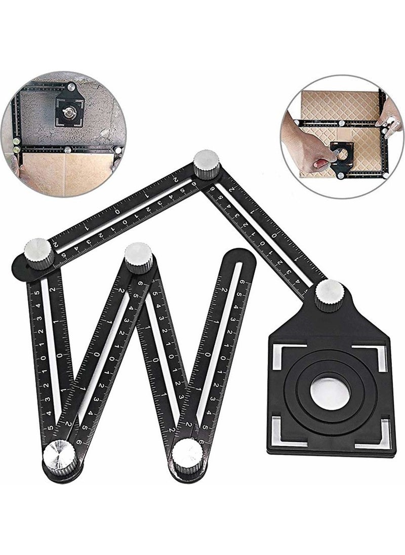 Benan Tools Aluminum Multi-Function Hole Template Ruler  - Image 1