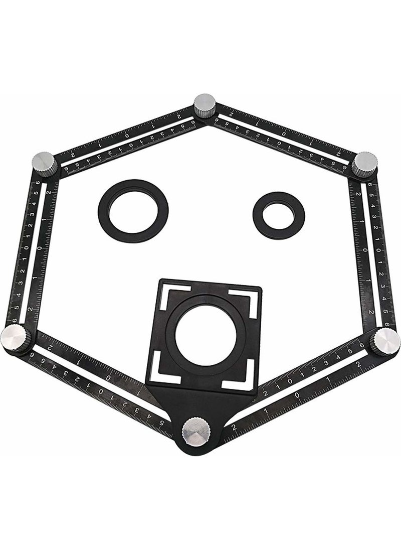 Benan Tools Aluminum Multi-Function Hole Template Ruler  - Image 3