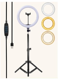 DIGI CORE 12 inch Ring Light With Tripod Stand And 360° Phone Holder For Live Broadcast Youtube Instagram And Tik Tok Video Making  - Image 1