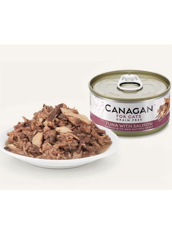 Canagan 12pcs Tuna with Salmon Wet Cat Food 12x75g Tins - Image 2