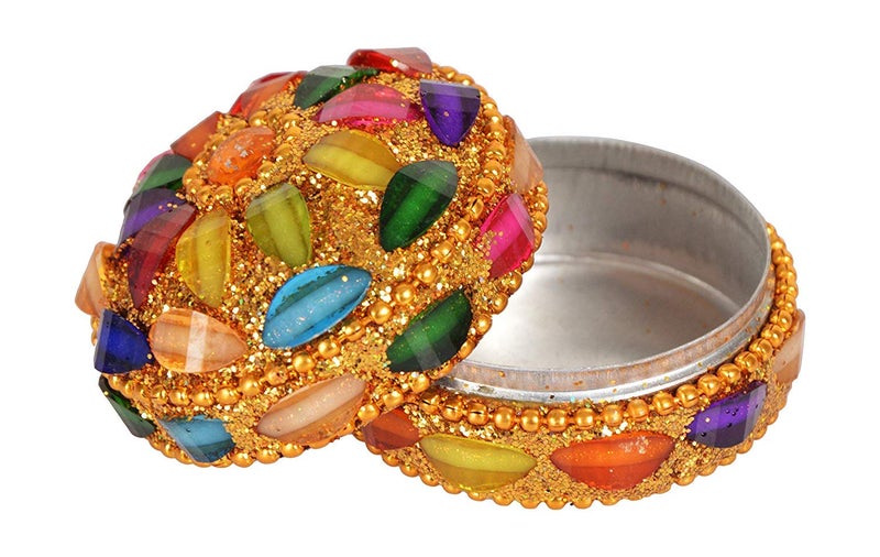 SM Creations Decorative Handicraft Pearl Decorative Box Jewellery Box 5 cm x 5 cm x 25 cm smcret001 Pack of 9 - Image 3