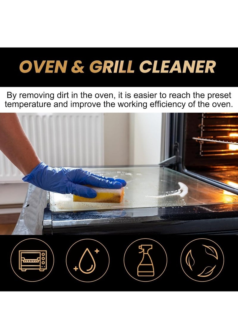 Oven and Grill Cleaner, Oven  BBQ Cleaner Gel, Powerful Active Gel for Oven, Grill, BBQ, Burnt Grease,Floors,Tough Stains, Heavy Duty Degreaser Cleaner,All Purpose Cleaner Spray for Household 100ml  - Image 5