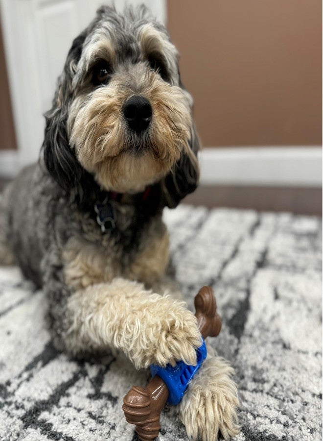 SPOT Bam-Bones Plus Dental Chew Bone - Bamboo Fiber & Nylon with a Massaging Rubber Center, Durable Long Lasting Oral Care Dog Chew for Moderate Chewers & Teething Puppies, 6.5in, Bacon Flavor - Image 3