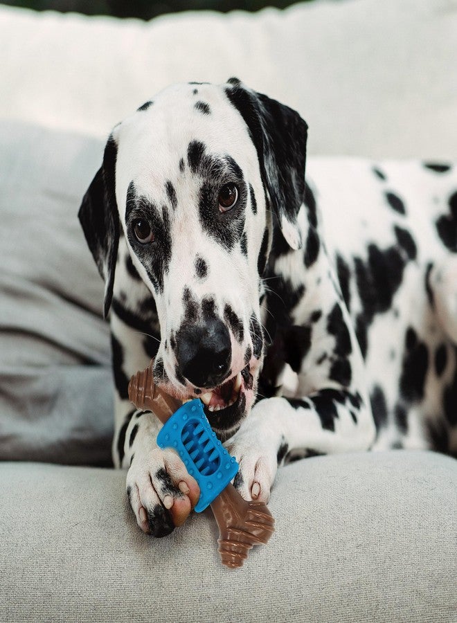 SPOT Bam-Bones Plus Dental Chew Bone - Bamboo Fiber & Nylon with a Massaging Rubber Center, Durable Long Lasting Oral Care Dog Chew for Moderate Chewers & Teething Puppies, 6.5in, Bacon Flavor - Image 2