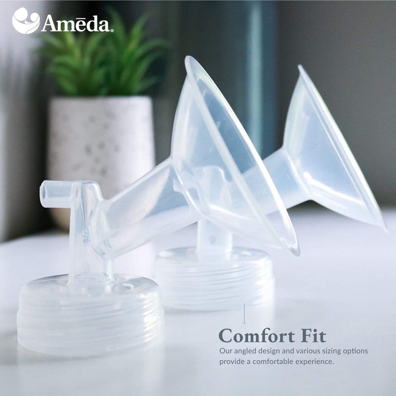 Ameda Mya Breast Pump Replacement Flanges 30mm, 2 Count, Comfort Fit Angled Flange - Image 5