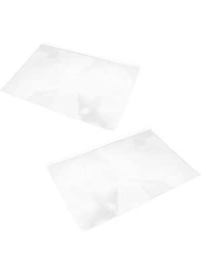 Full Page Magnifying Sheet 2 Pack Large Reading Magnifier For Seniors Easy Clean - Image 1