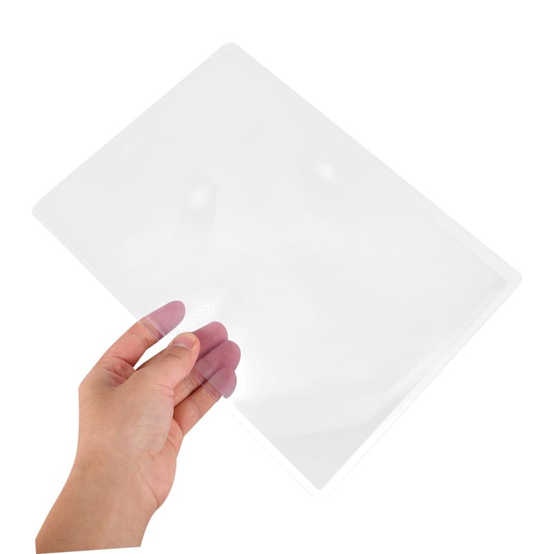 Full Page Magnifying Sheet 2 Pack Large Reading Magnifier For Seniors Easy Clean - Image 5