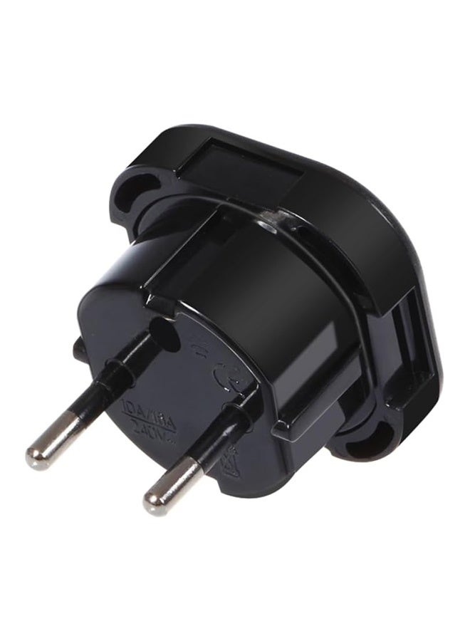 HOMESTAR UK to EU Travel Converter,UK 3-Pin to European 2-Pin Grounded Travel Adapter Plug，EU 2 Cylindrical Plug to UK 3 Holes Socket AC Power Charger Adapter - Image 4