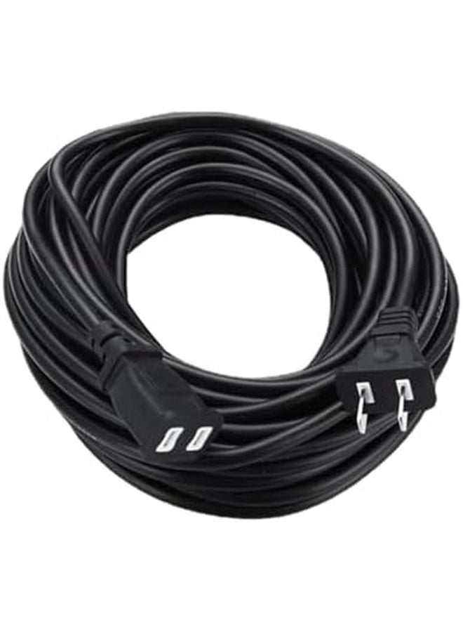 20 متر سلك تمديد خارجي مقاوم للماء، كابل طاقة أسود بمشبكين للحديقة والفناء - Image 2