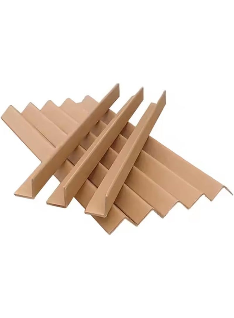 Rubik Cardboard Packing Corner Protectors, 10pcs Pallet Shipping Box Edge Guards for Packaging Moving Paintings Books Photos (0.5m x 30x3mm) - Image 1