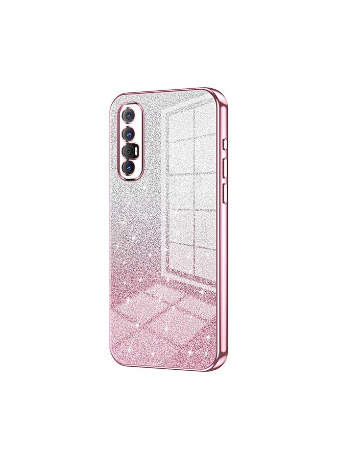 S-TOP Case For OPPO Reno3 Pro Gradient Glitter Powder Electroplated Phone Case - Image 1