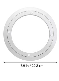 Generic Turntable Ball Bearings, Heavy Duty Quiet Turntable Bearings Swivel, Table Bearings Aluminum Alloy Swivel Turntable Bearings Swivel Plate Hardware for Desktop Craft Projects (1 item 8 inch)  - Image 5
