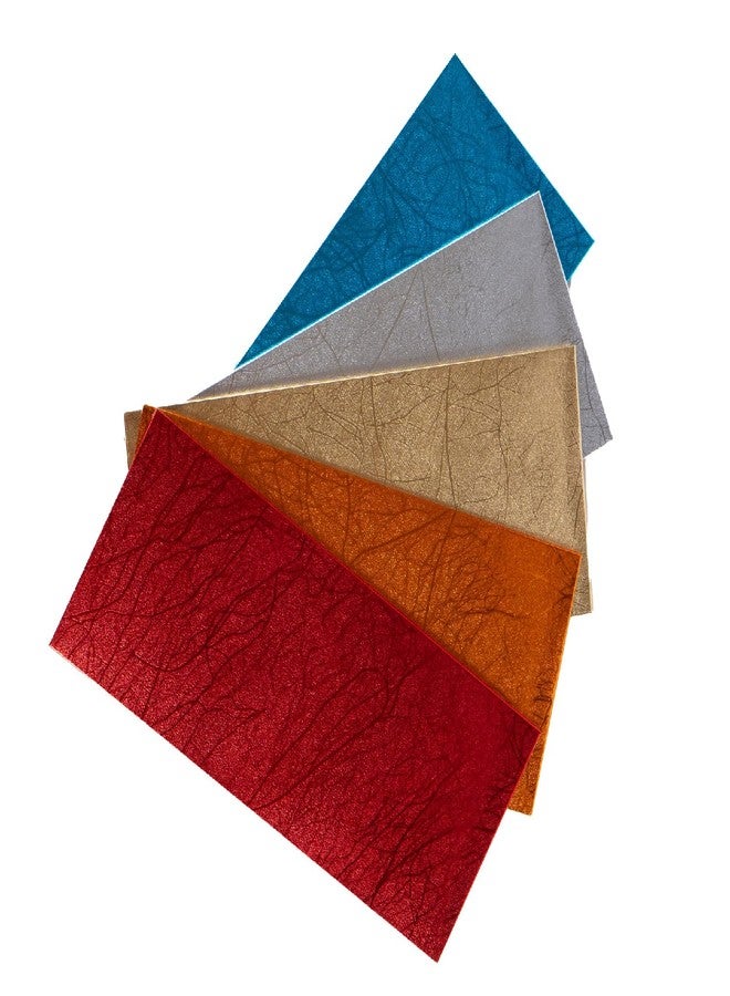 TRIACE Premium Envelopes Pack of 20. 5 Different Textured Foil Designs. Perfect Gifting for Weddings, Marriages & Birthdays. 20 stickers added to add personal message. TR 178 - Image 2