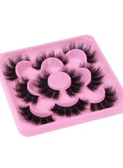 Focipeysa 3D Mink Lashes Fluffy False Eyelashes Dramatic Lashes Mink Strip Lashes Round Shaped And Fluttery Fake Eyelashes 18Mm Length Reusable Up To 15 Wears  - Image 4
