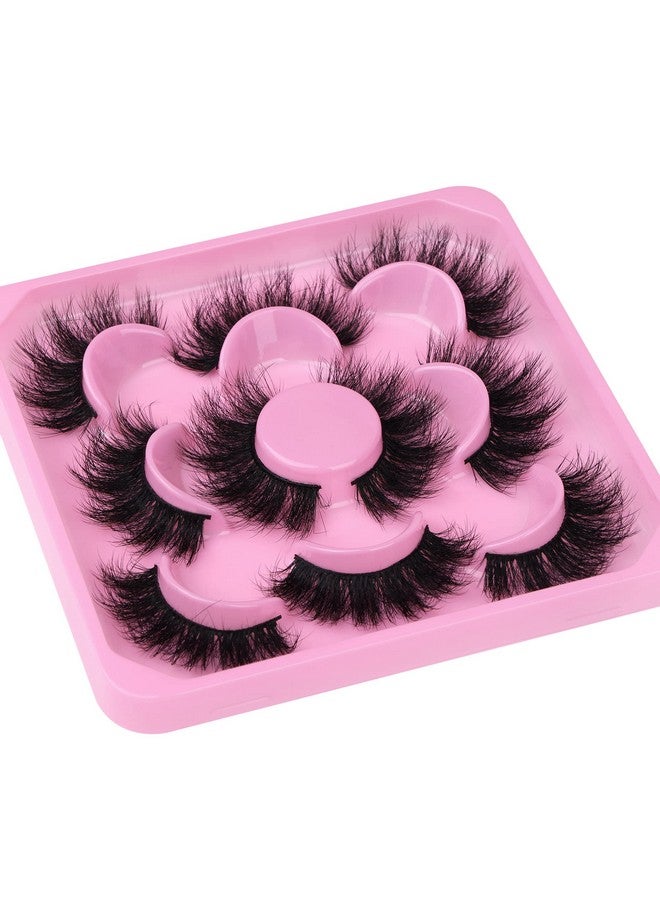 Focipeysa 3D Mink Lashes Fluffy False Eyelashes Dramatic Lashes Mink Strip Lashes Round Shaped And Fluttery Fake Eyelashes 18Mm Length Reusable Up To 15 Wears - Image 4