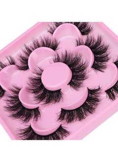 Focipeysa 3D Mink Lashes Fluffy False Eyelashes Dramatic Lashes Mink Strip Lashes Round Shaped And Fluttery Fake Eyelashes 18Mm Length Reusable Up To 15 Wears  - Image 5