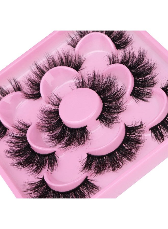 Focipeysa 3D Mink Lashes Fluffy False Eyelashes Dramatic Lashes Mink Strip Lashes Round Shaped And Fluttery Fake Eyelashes 18Mm Length Reusable Up To 15 Wears - Image 5