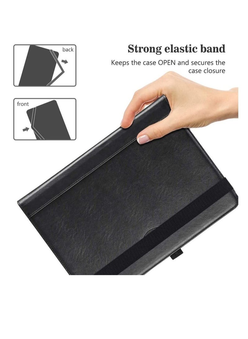 إيروريكس جراب كمبيوتر لوحي عالمي 7 بوصة - 8 بوصات ، جراب فوليو بغطاء واقٍ لجهاز 9 10 10.1 بوصة يعمل بنظام Android بشاشة تعمل باللمس ، مع مسند قابل للدوران 360 درجة وزوايا مشاهدة متعددة - أسود - Image 3