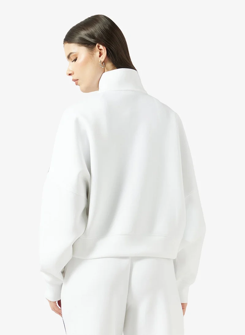 Guess  Drop Shoulder Scuba Sweatshirt for Women | Best Price UAE