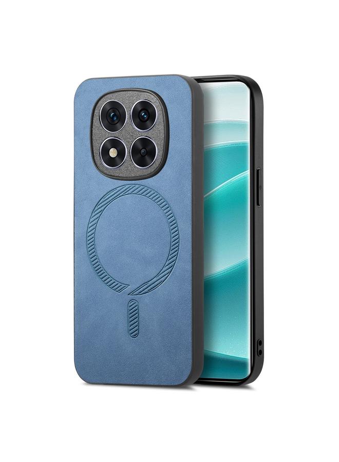 Case For Xiaomi Redmi Note 14 Pro 5G Solid Color Retro Magsafe PU Back Cover Phone Case