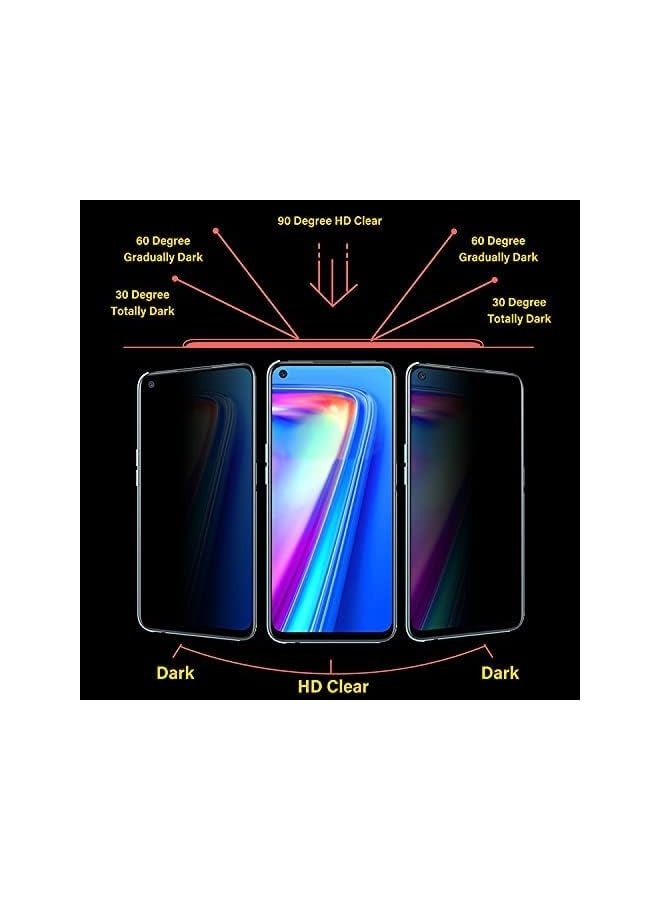 PROMASS oppo A54 Privacy Screen Protector, 9H Hardness [Anti Scratch] [Anti Spy] [Anti Shatter] 3D Bubble Free Film for oppo A54 - Image 3