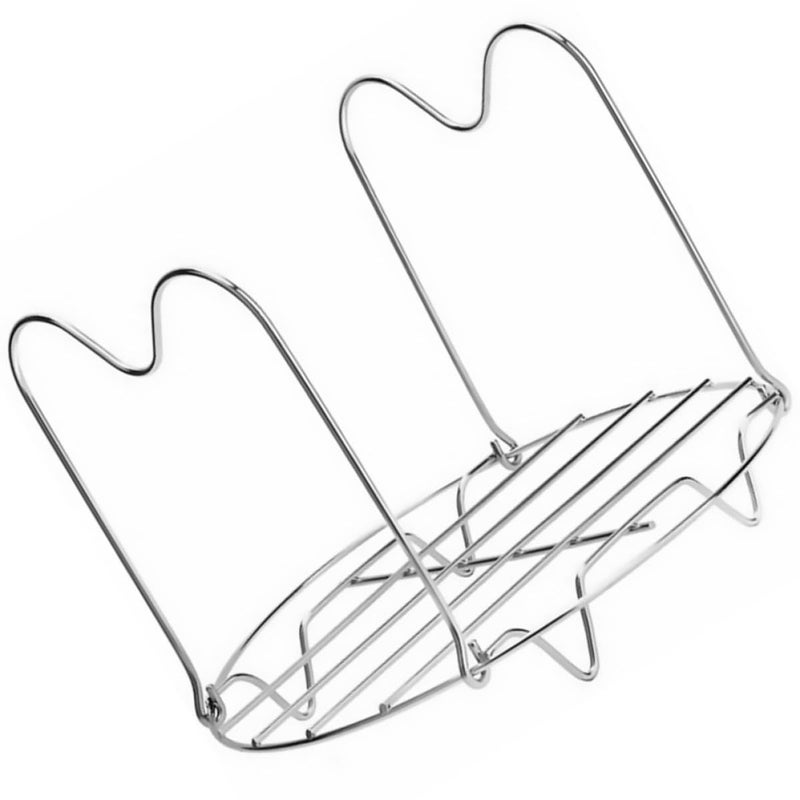 Stainless Steel Steaming Rack With Handles For Pressure Cooker Vegetables Seafood - Image 2