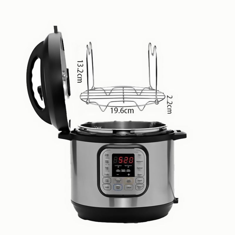 Stainless Steel Steaming Rack With Handles For Pressure Cooker Vegetables Seafood - Image 3