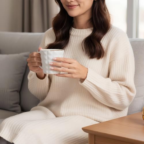 UPC U.P.C. Ceramic Tea Cups Set of 6| Microwave & Dishwasher Safe Cup Set of 6 for Tea & Coffee | Premium Coffee Mugs Set of 6 | Stylish Cups & Mugs for Home & Office with Bone-Ash Free-150ml. - Image 4