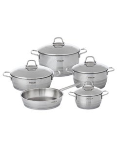 9 pieces Stainless Steel Cookware Set  18/10