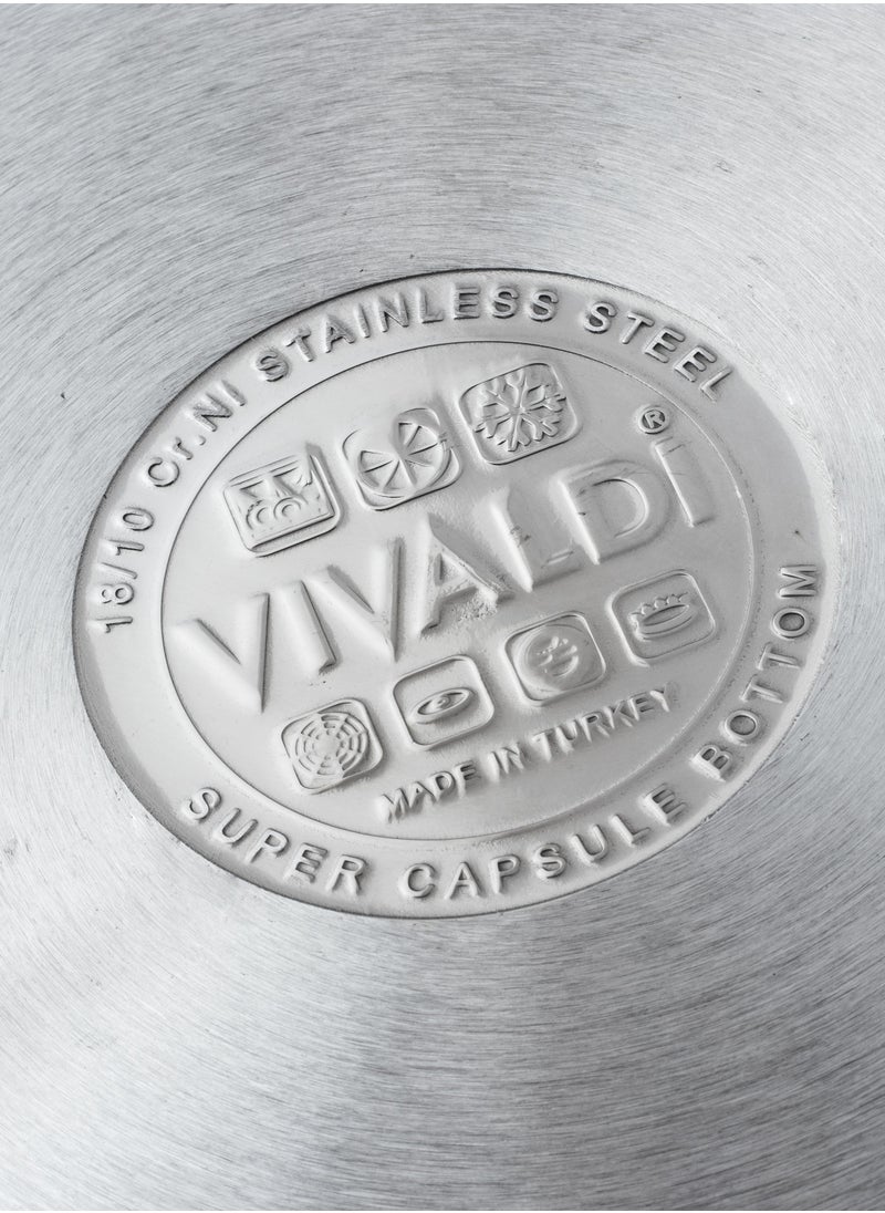 VIVALDI - 9 pieces Stainless Steel Cookware Set  18/10 - Image 1