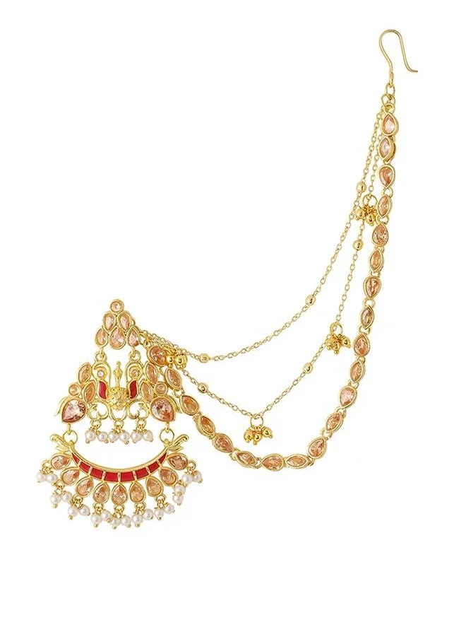 فويلا Apsara Bridal Yellow Gold Necklace Set