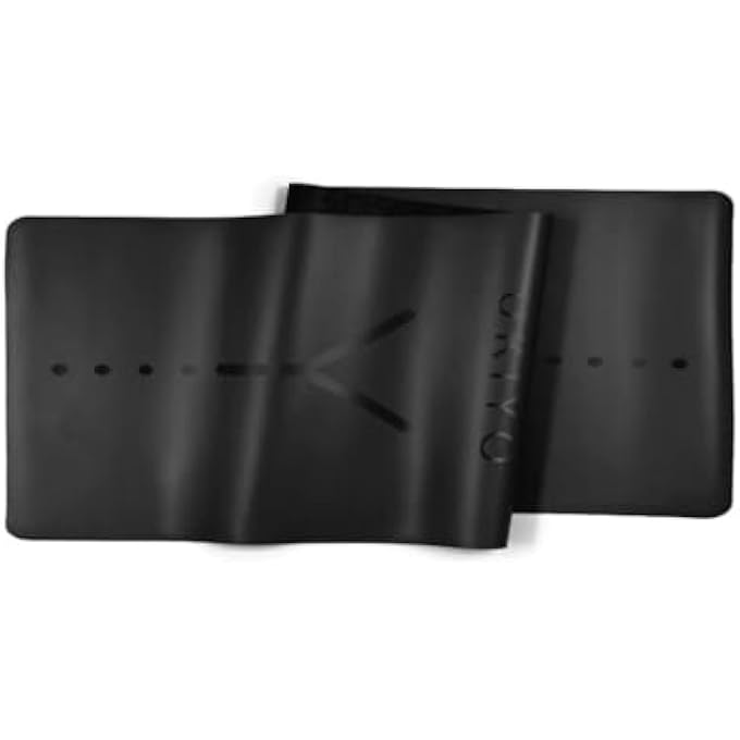 Ukiyo The Flow Natural Rubber Yoga Mat, 5 Mm Thickness, Black - Image 1