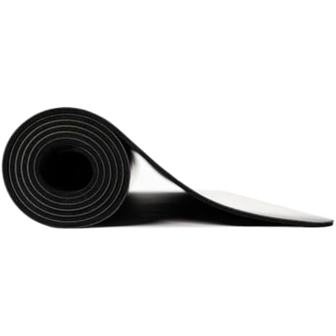 Ukiyo The Flow Natural Rubber Yoga Mat, 5 Mm Thickness, Black - Image 5