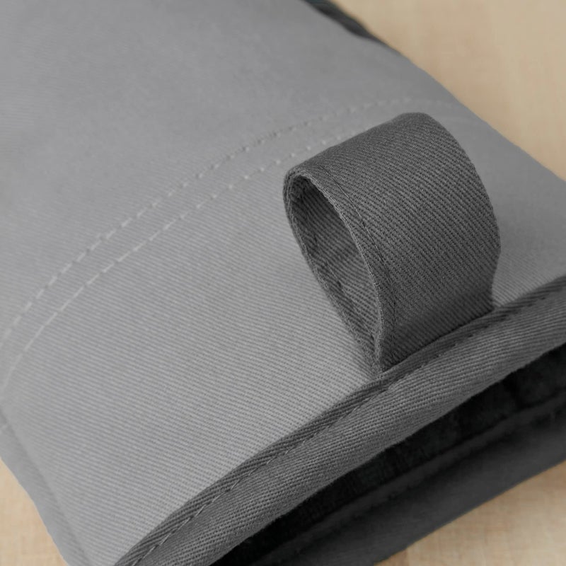 KitchenAid Beacon Two-Tone Non-Slip Mini Oven Mitt Set  Cool Grey/Frost Grey  5.5""x8""  2 Piece - Image 4