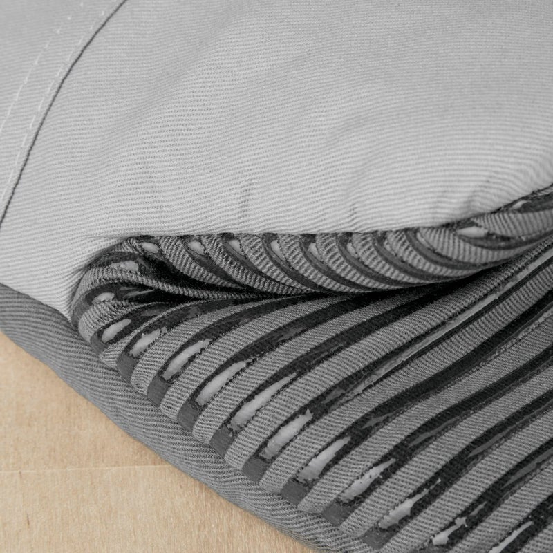 KitchenAid Beacon Two-Tone Non-Slip Mini Oven Mitt Set  Cool Grey/Frost Grey  5.5""x8""  2 Piece - Image 3