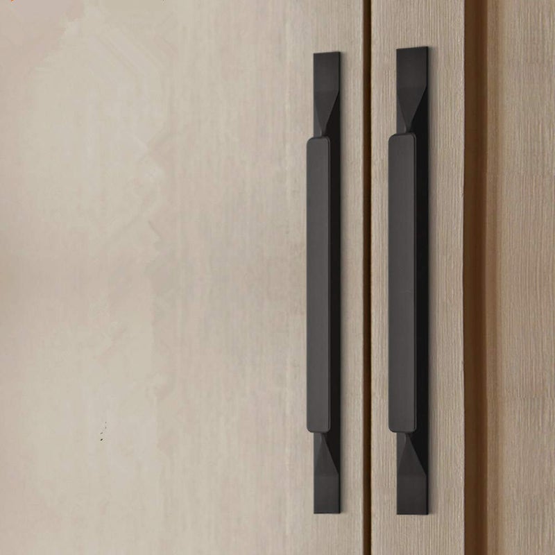 Shozafia Kitchen Cabinet Pulls Black Cabinet Handles 5 Pack Long Cabinet Hardware for Drawers Dresser Furniture Pulls 378 inches Hole Center 63 inches Length - Image 2