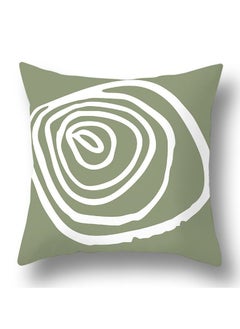 Y&D Green botanical abstract geometric print pillowcase pillow cover 45*45cm 