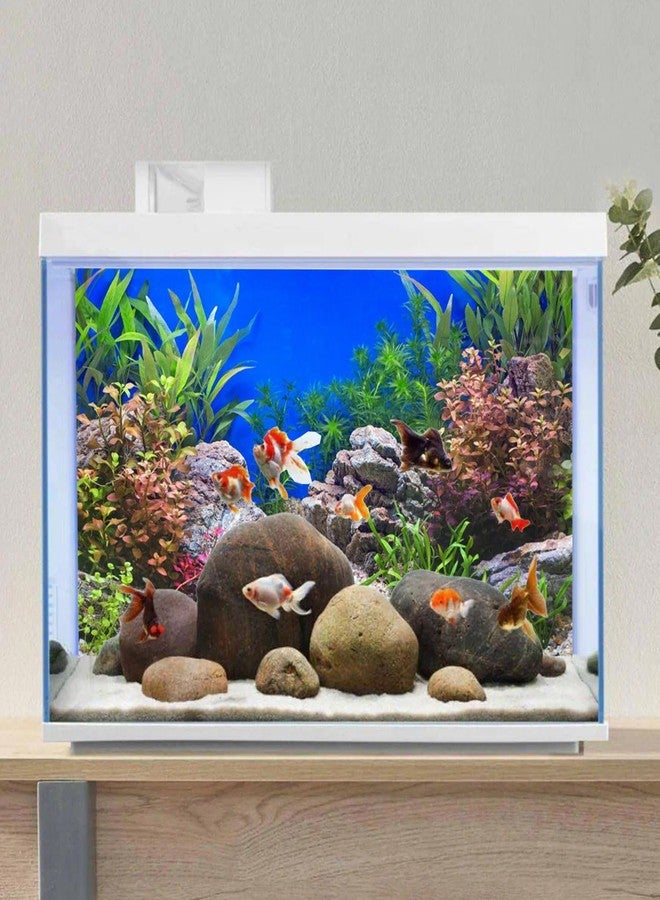 AWERT 60x24 inches Aquatic Plant Fish Tank Background Stone River Bed & Lake Aquarium Background Vinyl - Image 4