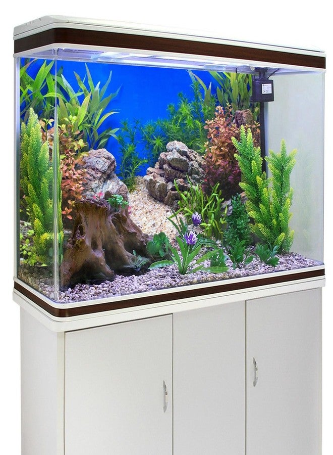 AWERT 60x24 inches Aquatic Plant Fish Tank Background Stone River Bed & Lake Aquarium Background Vinyl - Image 3