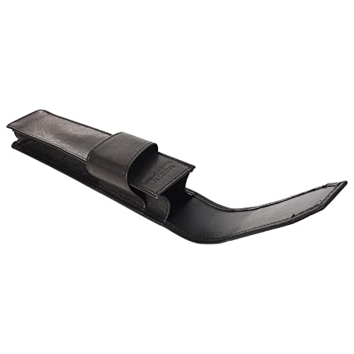 Sassora Premium Genuine Leather Pen Holder Case | Elegant Black Pen Organizer for Professionals | Slim Travel-Friendly Design | Unisex Gift Box Included - Image 4