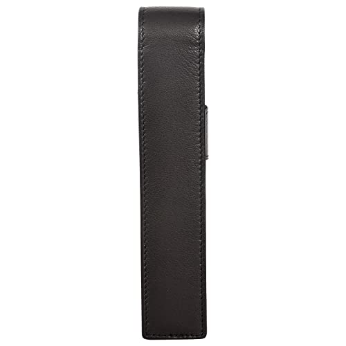 Sassora Premium Genuine Leather Pen Holder Case | Elegant Black Pen Organizer for Professionals | Slim Travel-Friendly Design | Unisex Gift Box Included - Image 3