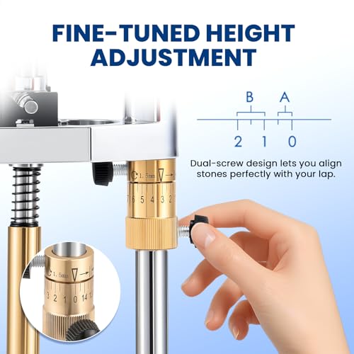 Mxmoonant Angle Manipulator for Gem Faceting Machine, 32/64/72/96 Index Wheels, High Precision Jade Jewelry Polishing Handle - Image 4